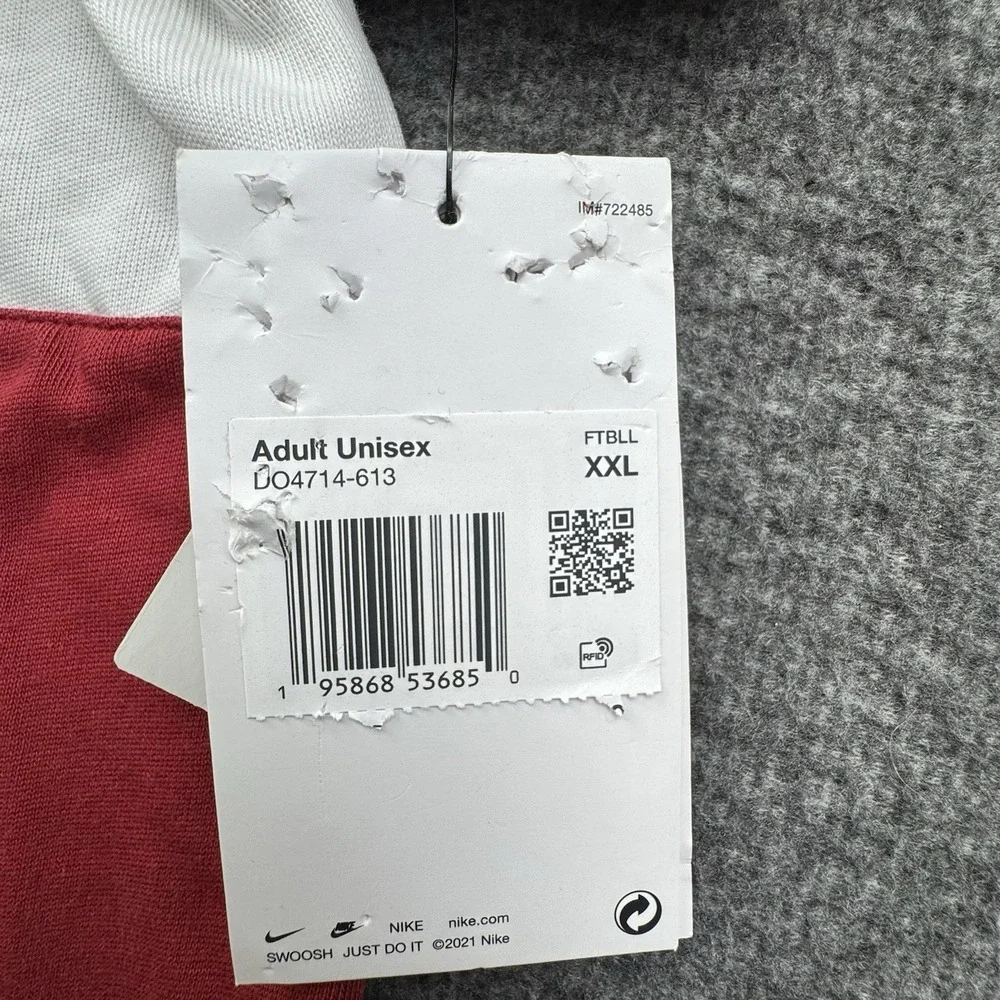 Oklahoma Sooners Nike Campus Collection Rugby Polo Shirt Size XXL Long Sleeve‎